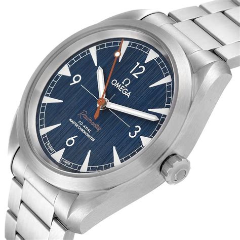 omega seamaster railmaster chronometre blue dial|omega watches railmaster.